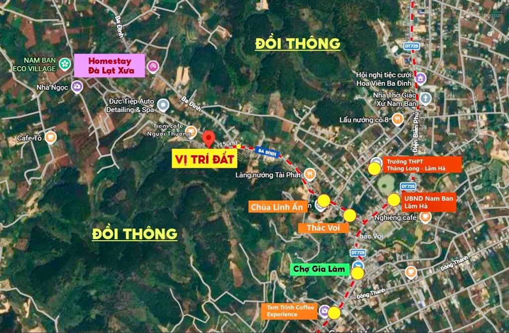 Bán lô đất gần chùa linh ẩn. giá chỉ 790tr. 203m2 sẵn thổ cư  nở hậu
