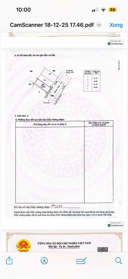 Bán đất khu phúc hưng cần giờ 275m2 sát vinhome giá siêu tốt để đầu tư