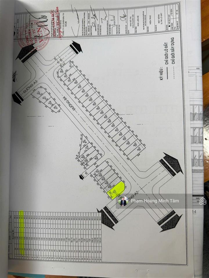 Siêu hiếm lô góc đường a2 văn tiến dũng, vcn phước hải, dt 172m giảm giá bán nhanh chỉ 150tr/m2