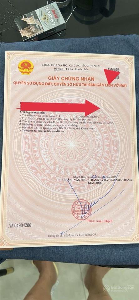 29tr/m2 bắc nha trang hẻm nguyễn chích đường ô tô