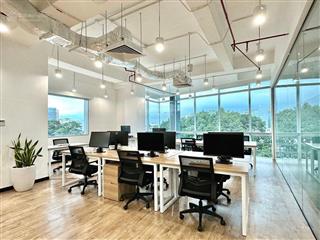Hoàng cầu  vp 115m² thoáng 3 mặt mặt tiền 7m vuông vắn cần cho thuê gấp giá 21 triệu