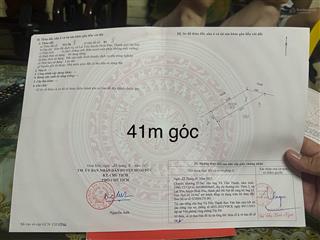 Chủ ngộp bank cần bán lô góc dv lại yên dt 41m2