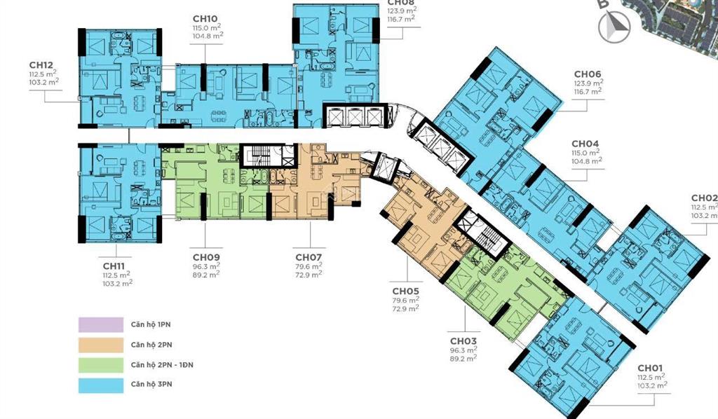 Chính chủ cần bán căn hộ s3.xx09 sunshine city. 88m² thông thủy