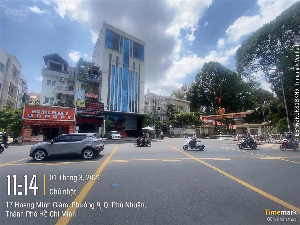 Góc 2mt khu phổ quang, hoàng minh giám ngã 3 đào duy anh, 6x20m, 5 tầng, 30 tỷ tl, hdt 70tr/tháng