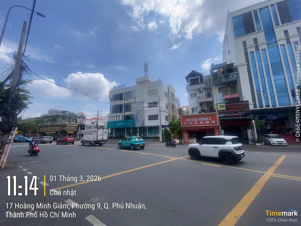 Góc 2mt khu phổ quang, hoàng minh giám ngã 3 đào duy anh, 6x20m, 5 tầng, 30 tỷ tl, hdt 70tr/tháng