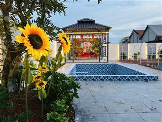 Bán villa sân vườn hồ bơi phước lý, tây ninh, 630m2 thổ cư, giá 5,9 tỷ