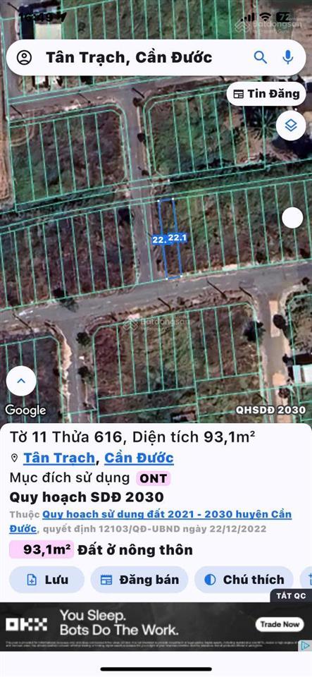 Đất ở giá rẻ hiếm có 3 mặt tiền, dân cư đông xây dựng tự do