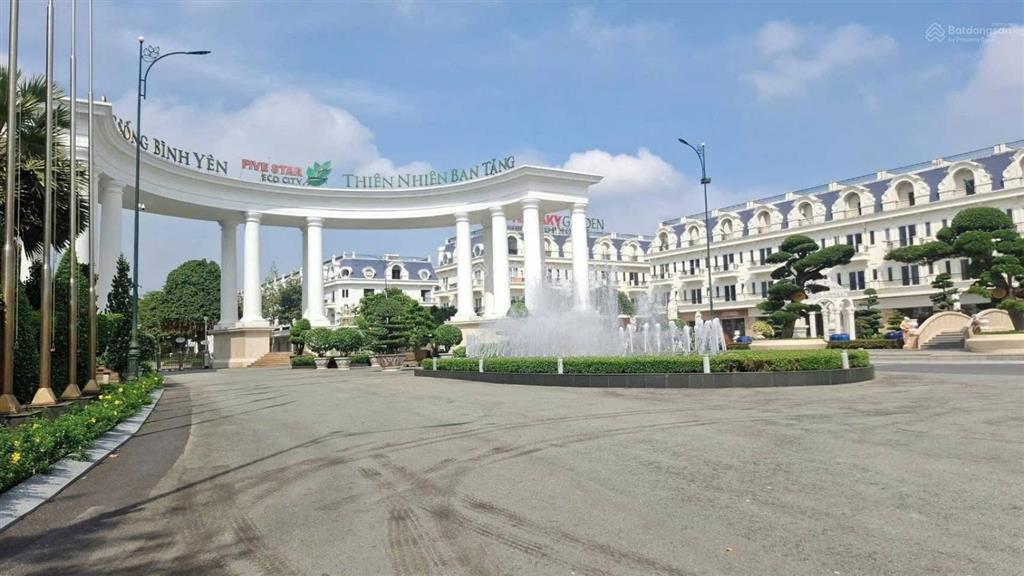 Bán lô góc 2 mặt tiền  kđt năm sao eco city, phước lý, cần giuộc, long an