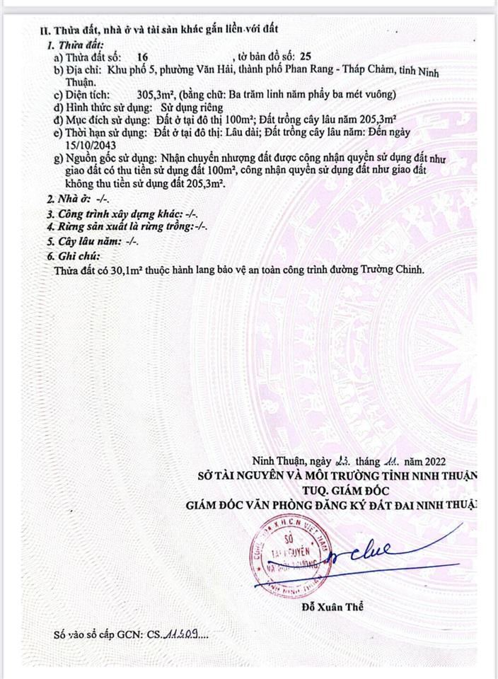 Đất nền khu du lịch biển ninh chữ