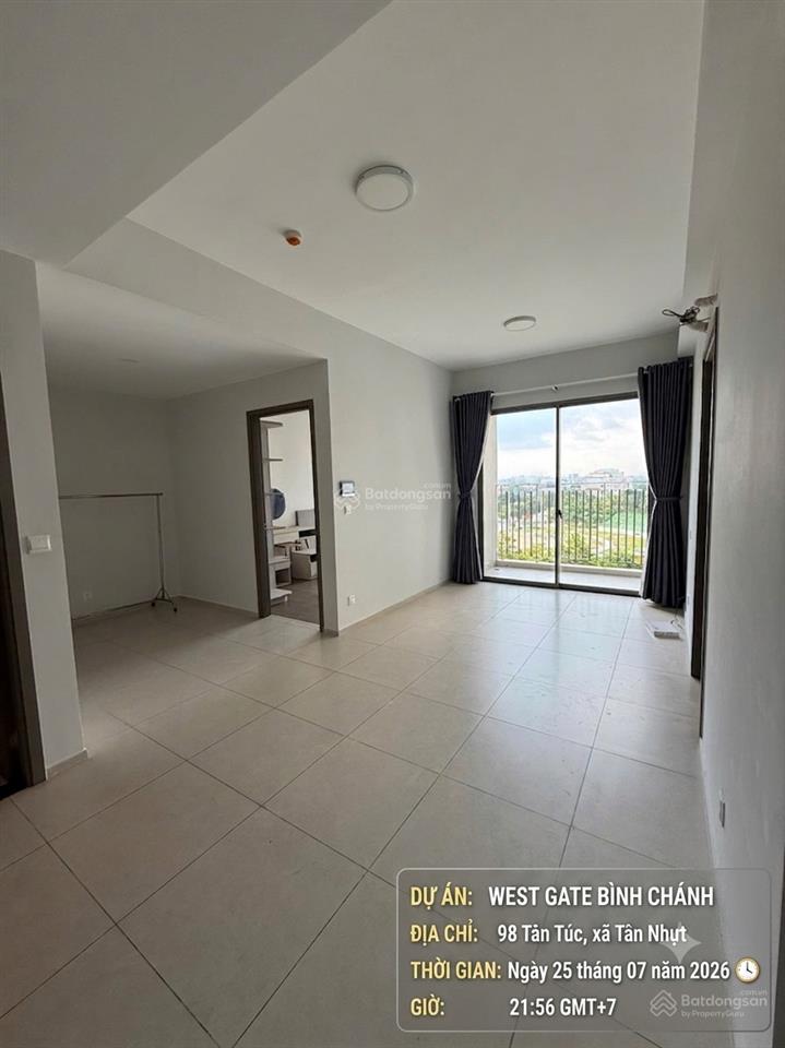 Cho thuê căn 2pn west gate bình chánh 69m2 view đẹp, nội thất linh hoạt theo nhu cầu, 9tr/tháng