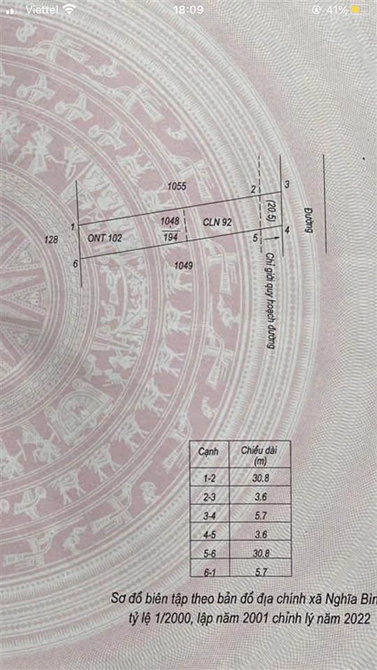 Bán đất tại thị trấn quỹ nhất, nghĩa hưng, nam định, 2,8 tỷ, 194 m2