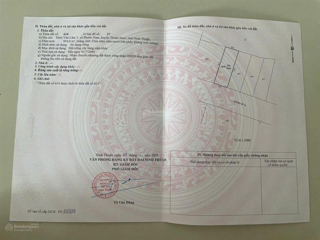 Lô chính chủ ngay trung tâm hành chính huyện thuận nam, ninh thuận, chốt nhanh chỉ 950tr