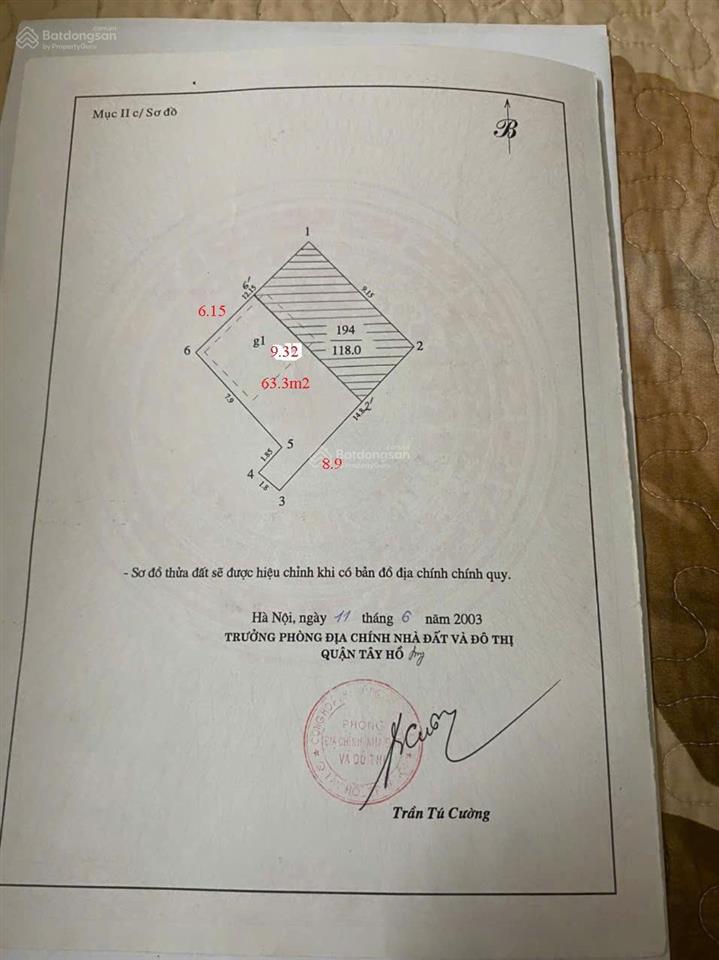 Chính chủ cần bán nhà trong ngõ âu cơ gần trịnh công sơn tây hồhà nội 64m2x4t, mt6.15m, giá 24 tỷ