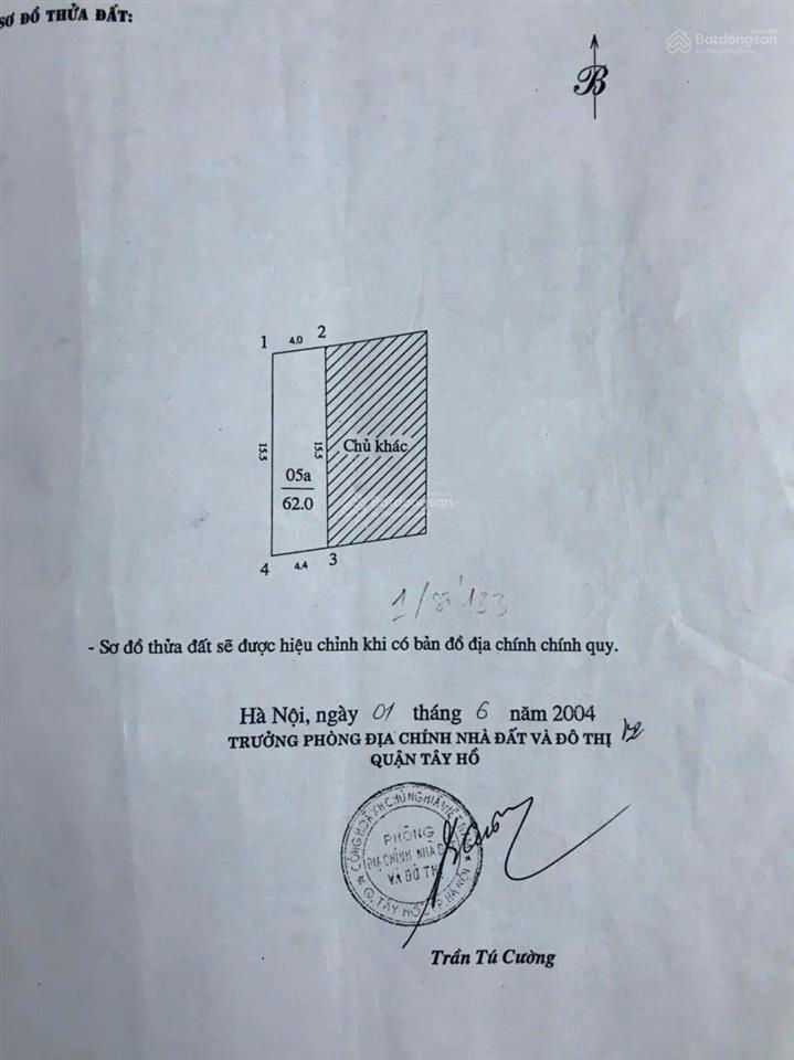 Chính chủ bán đất mặt đường an dương vương  phú thượng  tây hồ view trọn sông hồng, 16.5 tỷ