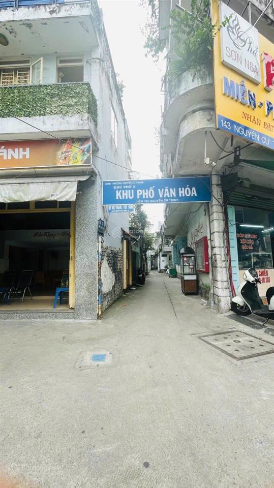 Bán nhà hẻm trần đình xu, q1  5.95m x3m  nhà trệt + gác. sổ hồng riêng chính chủ