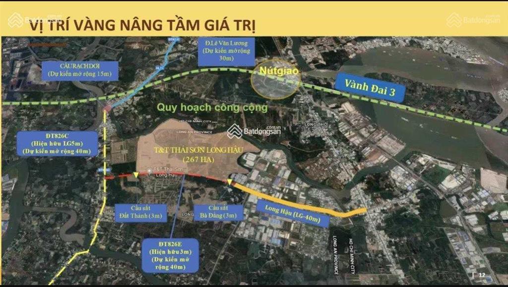 Kdc long hậu nam sài gòn đường d11, dt 9mx22.5m hướng tây, giá 25.5tr/m2, rẻ hơn tt 3tr/m2
