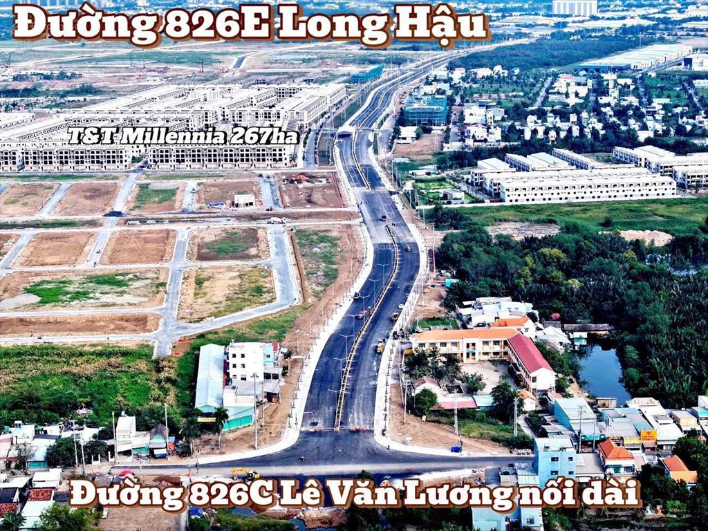 Kdc long hậu nam sài gòn đường d11, dt 9mx22.5m hướng tây, giá 25.5tr/m2, rẻ hơn tt 3tr/m2