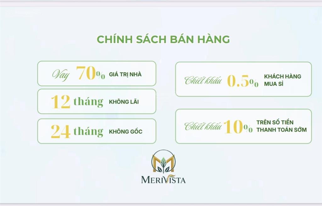 Merivista tại đại đô thị vsip chính thức chính thức mở bán