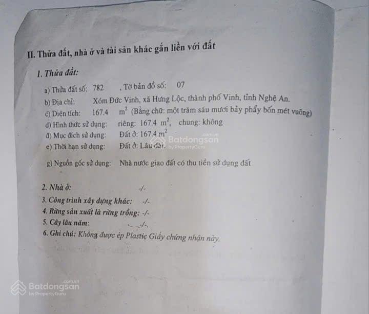 Người nhà em bán lô đất mặt đường hoàng tá thốn phường vinh lộc (hưng lộc tp vinh cũ) nghệ an