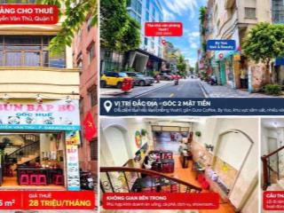 CHO THUÊ MẶT BẰNG KINH DOANH NGUYỄN VĂN THỦ, QUẬN 1 – VỊ TRÍ ĐẸP, 2 MẶ