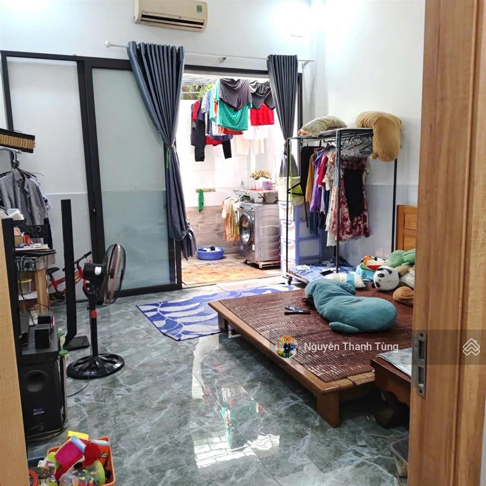 Siêu phẩm nhà mới 2 tầng xe hơi ngủ nhà gần đường lê thị riêng, thới an. 98m2, hẻm 4m thông.