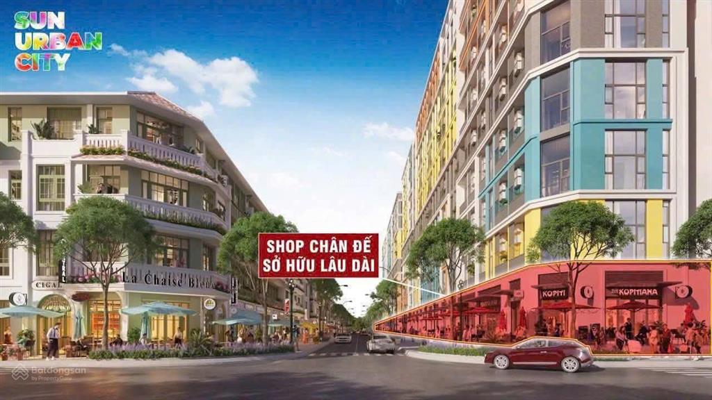 1 căn shop khối đế vip 57m2 cạnh đại lộ hoa 10ha, miễn gốc lãi trong 30 tháng