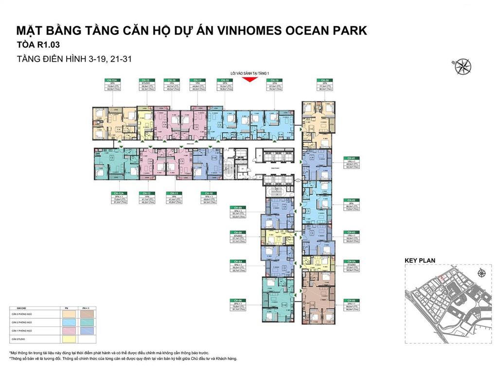 Bán căn 1 ngủ tòa r103 phân khu zenpark vh ocean park gia lâm