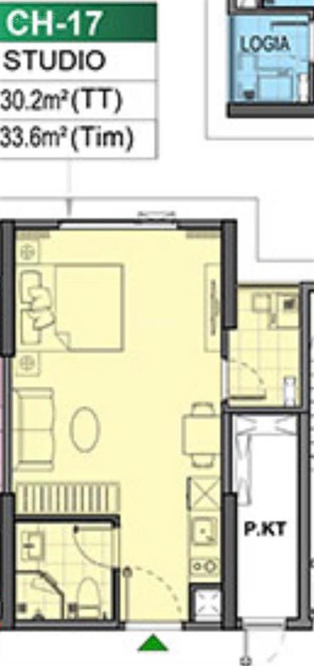 Giá sốc  1,7 tỷ studio 30m  beverly vinhomes ocp1