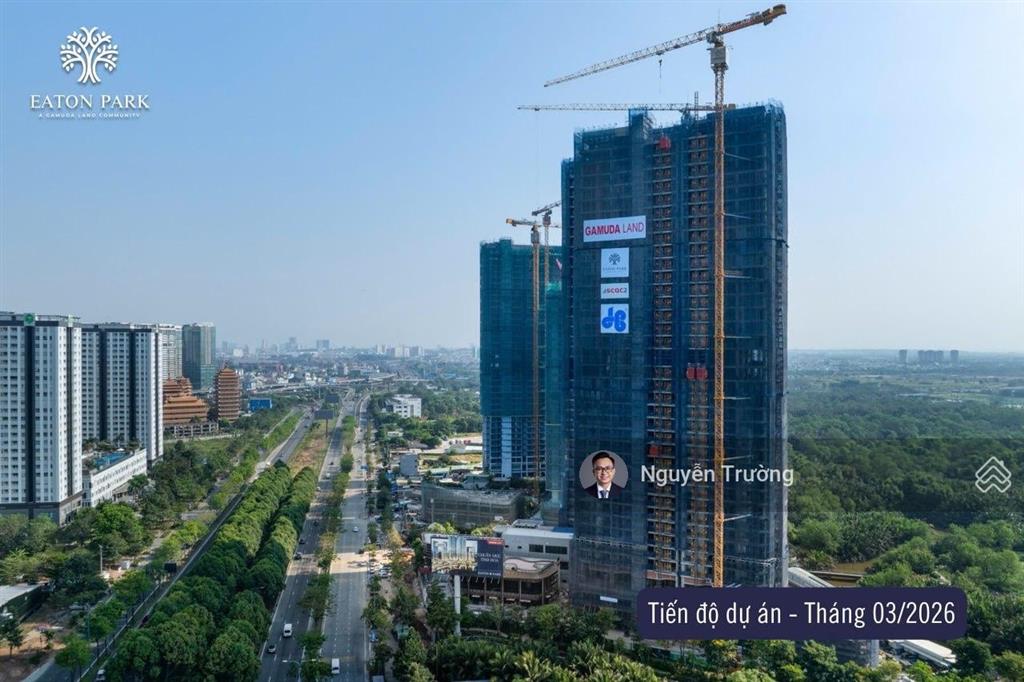 Tầng cao 2x. bán căn hộ 1pn eaton park, 55m2, view rạch chiếc thoáng. giá 7.4tỷ net