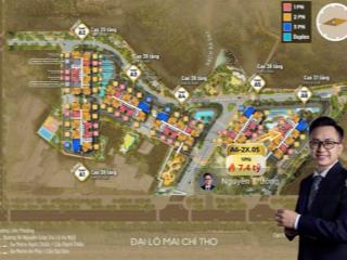 Tầng cao 2x. bán căn hộ 1pn eaton park, 55m2, view rạch chiếc thoáng. giá 7.4tỷ net