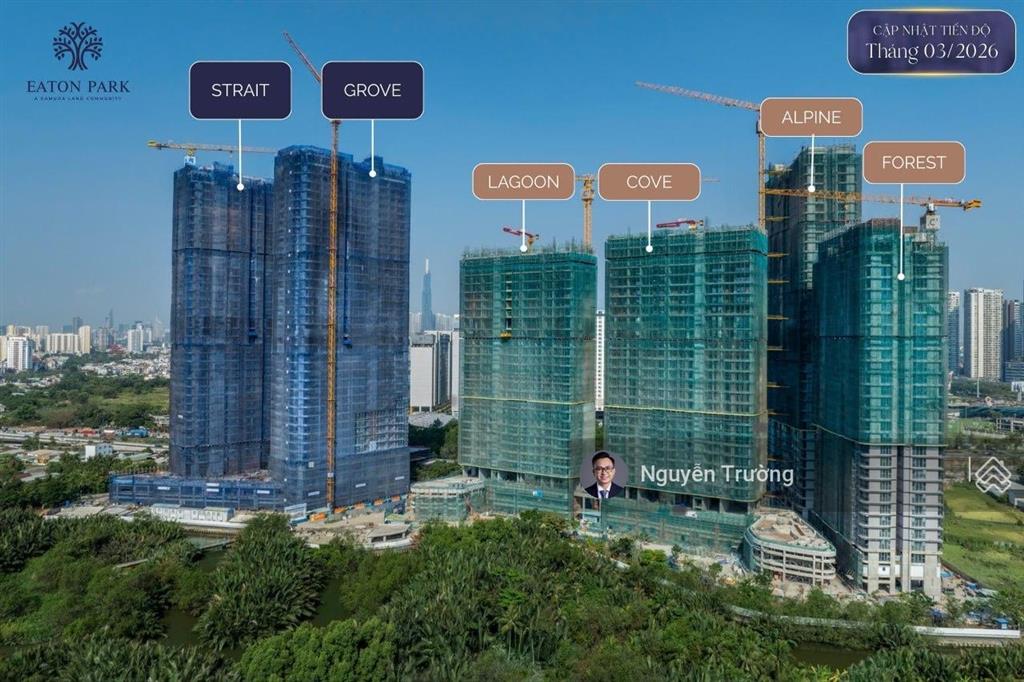 Trục hiếm. bán căn hộ 1pn eaton park tầng cao, 50m2, view rạch chiếc thoáng. giá 7.7tỷ bao hết