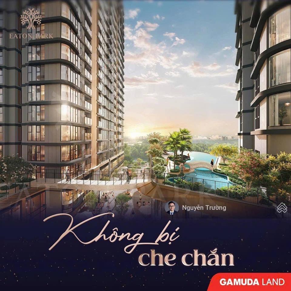 Bán căn hộ 2pn góc eaton park, 75m2, view hồ bơi, rạch chiếc. giá 10.25tỷ bao hết