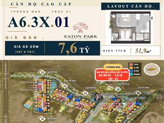 Bán nhanh căn hộ 1pn lầu cao 3x tháp a6 với lịch thanh toán siêu giãn