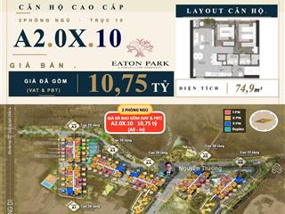 Bán nhanh căn hộ 2pn lầu thấp cực đẹp tại eaton park cùng tầm view hồ bơi thoáng mát