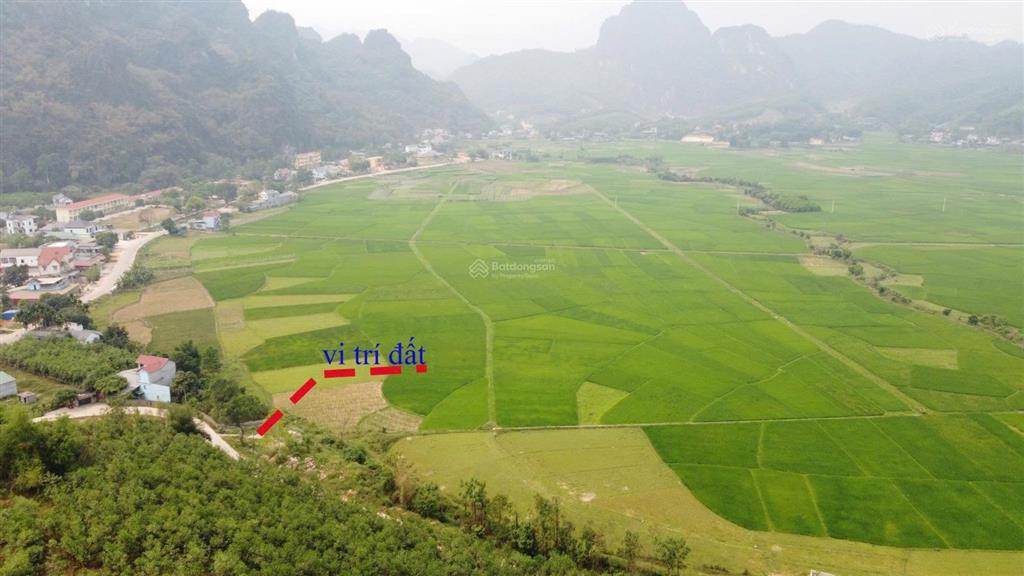 Bán đất kim bôi, view núi và cánh đồng, 950 triệu, 265.5m2 tại xã kim bôi, hòa bình