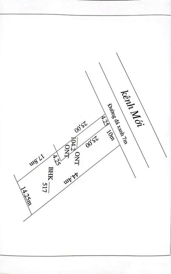 Đất vườn có sẵn 104m2 thổ đường xe hơi giá 870tr gần ngay trung tâm làm nhà vườn