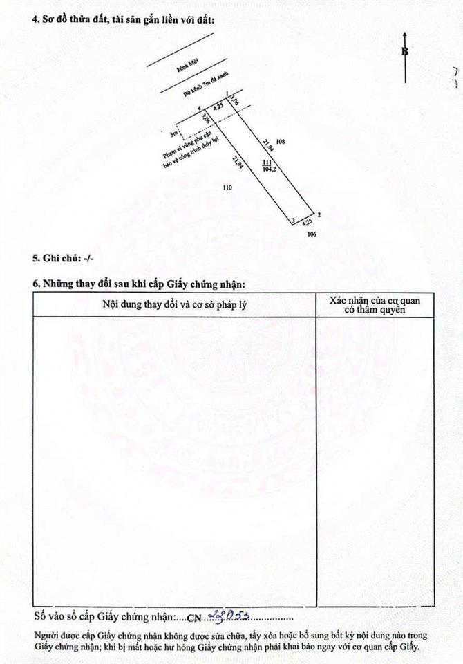 Đất vườn có sẵn 104m2 thổ đường xe hơi giá 870tr gần ngay trung tâm làm nhà vườn
