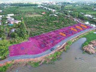Chỉ 990tr sở hữu ngay 500m2 đất vườn mặt tiền sông vàm cỏ đông bến lức long an cũ ngay trung tâm