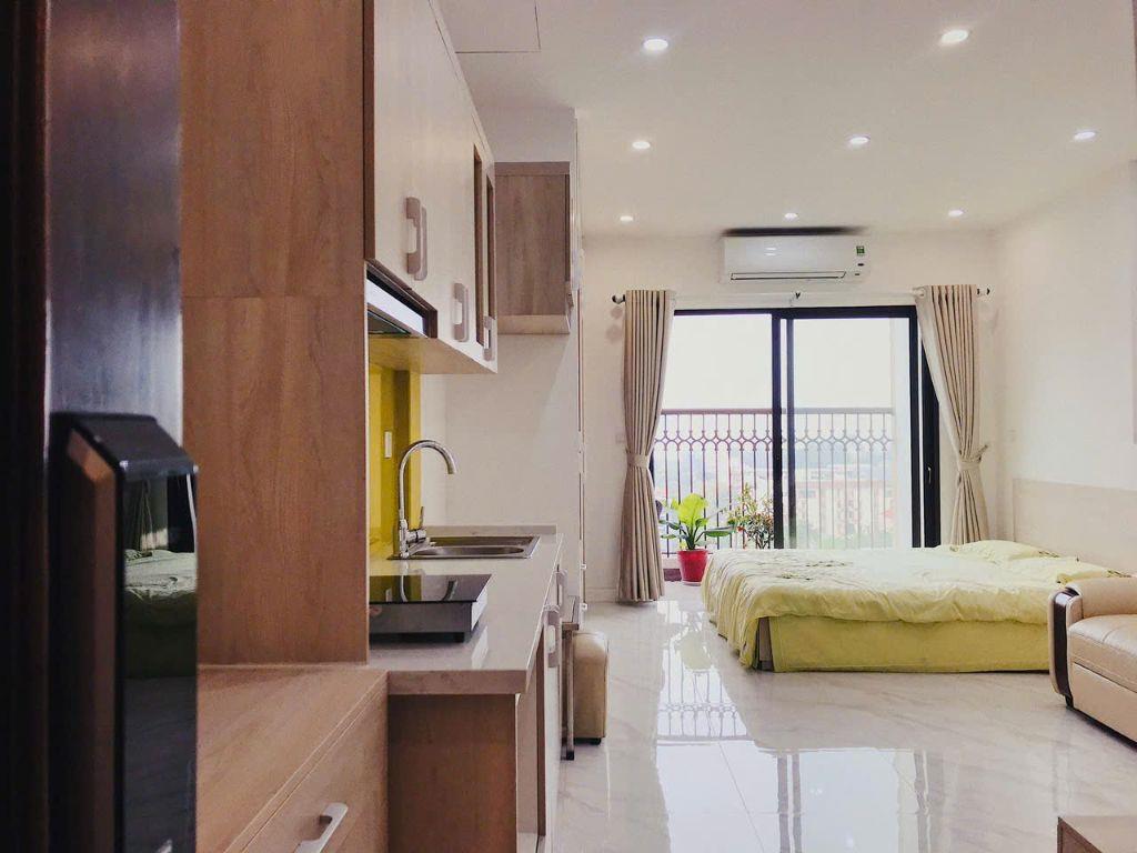 Chỉ 10tr . Mình cho thuê căn hộ Studio View Hồ tây chung cư Edorado Tây Hồ -659 Lạc Long Quân