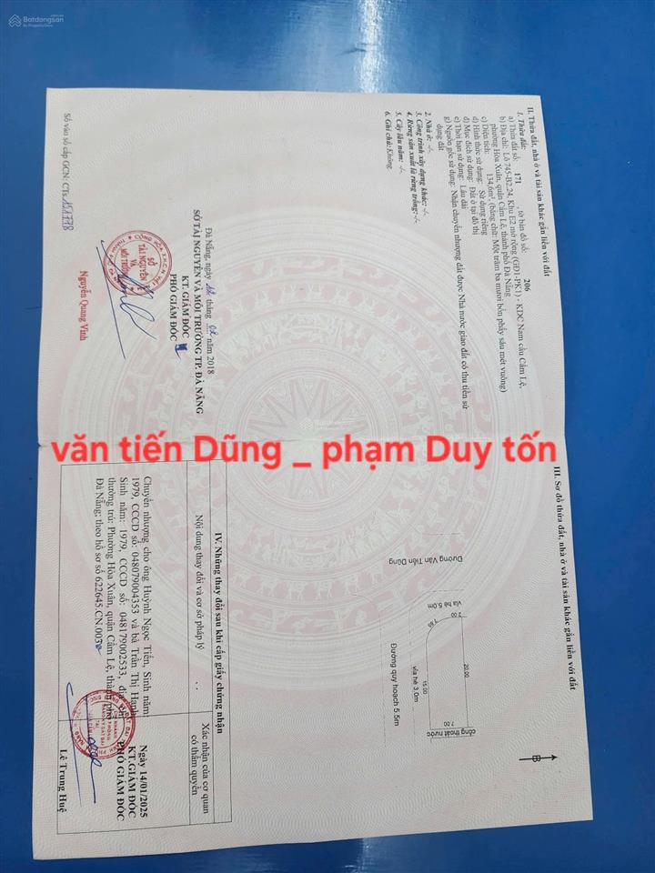 Chính chủ bán lô góc ngã 4 đường 10,5m văn tiến dũng  hòa xuân view trường học cấp 1,2 h.tây nam