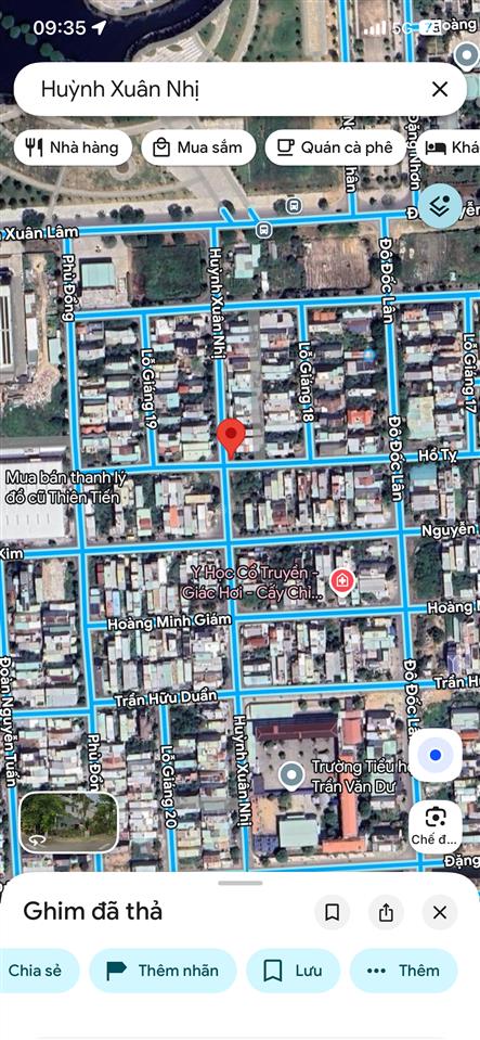 Bán lô góc ngã 4 đường 7,5m huỳnh xuân nhị  hòa xuân  hướng tây nam, gần công viên, trường học