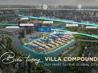 Sola đảo ánh dương  bán đảo biệt thự compound đắt giá bậc nhất khu đông sài gòn ba mặt giáp sông