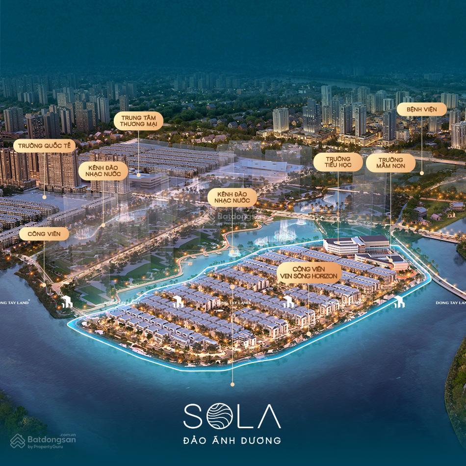 Sola đảo ánh dương  bán đảo biệt thự compound đắt giá bậc nhất khu đông sài gòn ba mặt giáp sông