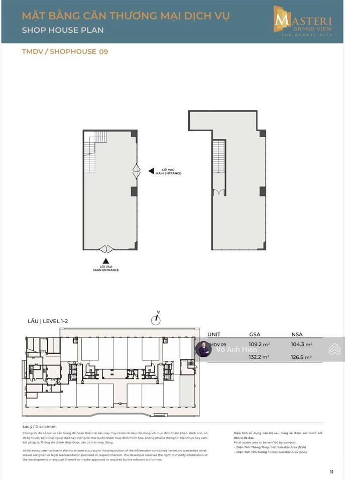 Cập nhật căn shophouse khối đế thương mại tòa masteri grand view quận 2 bàn giao cuối năm 2026