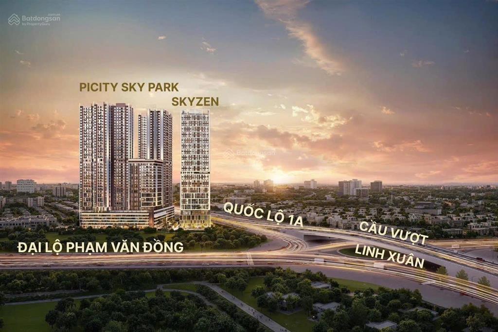Căn hộ hiceiling (2pn1wc) picity sky park, trần cao 5,3m, giá chỉ 3tỷ250.