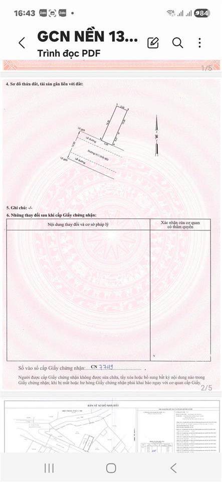 Bán đất 5m x 17m sổ hồng riêng ,đường nhựa 13m cách bùi thị lùng 70m thới tam thôn , chợ hóc môn