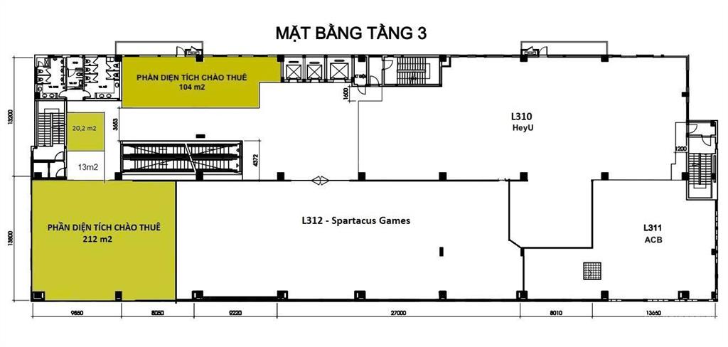 Cho thuê mặt bàng tầng 1 và 3 vị trí đông đúc phù hợp f&b giá chỉ khoảng 200k/m2/tháng