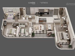 Bán cc tại lumiere evergreen  smart city diện tích 131,7m², 4pn, 3wc, ban công đông bắc, đông nam