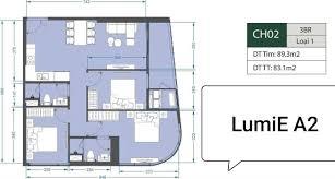 Bán cc tại lumiere evergreen  smart city diện tích 80m², 3pn, 2wc, ban công thoáng mát