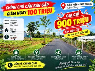 Bán đất chính chủ sổ riêng giá chỉ 899tr bao sổ